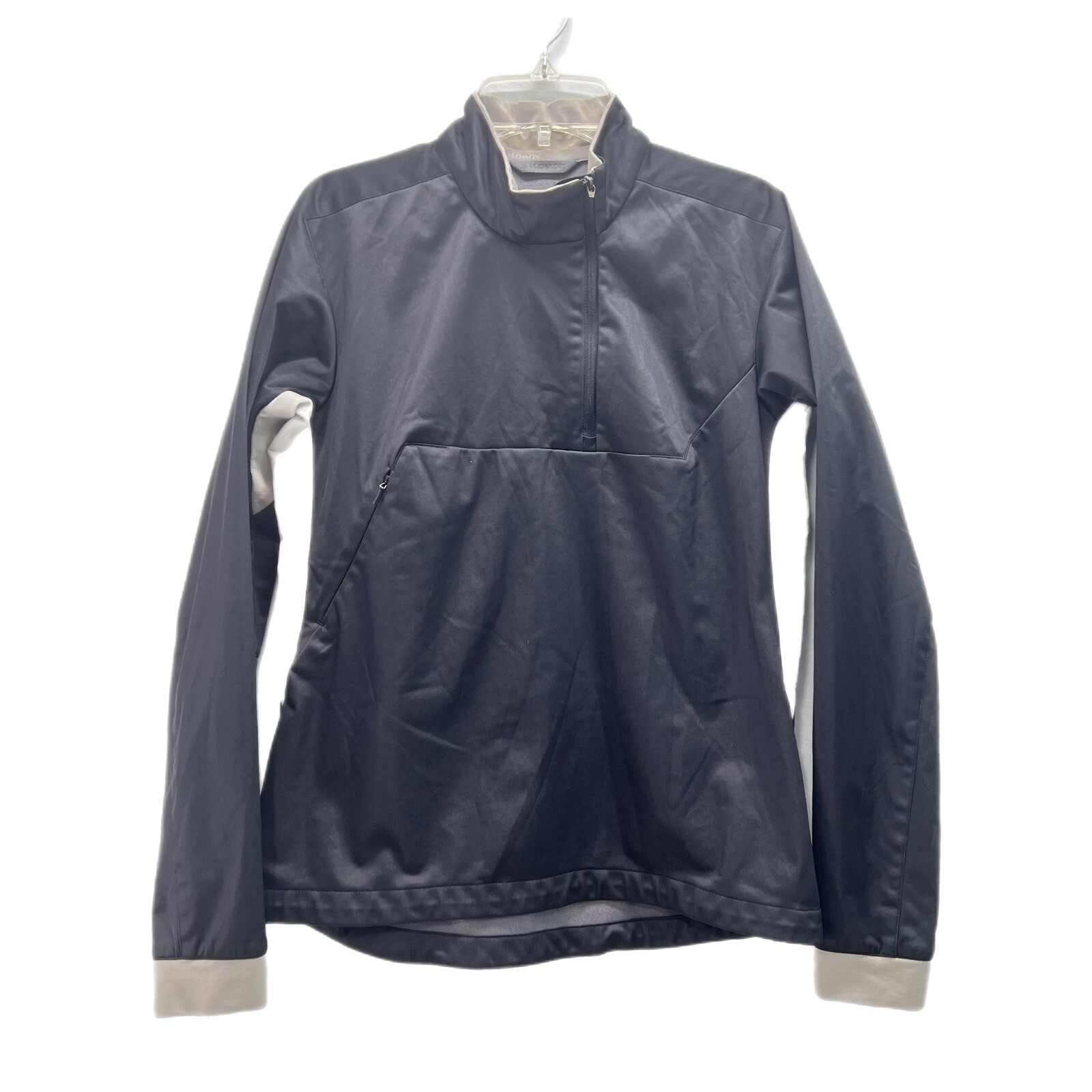 Salomon Giacca da Corsa Windstopper Donna Taglia M Grigia Quarto Cerniera