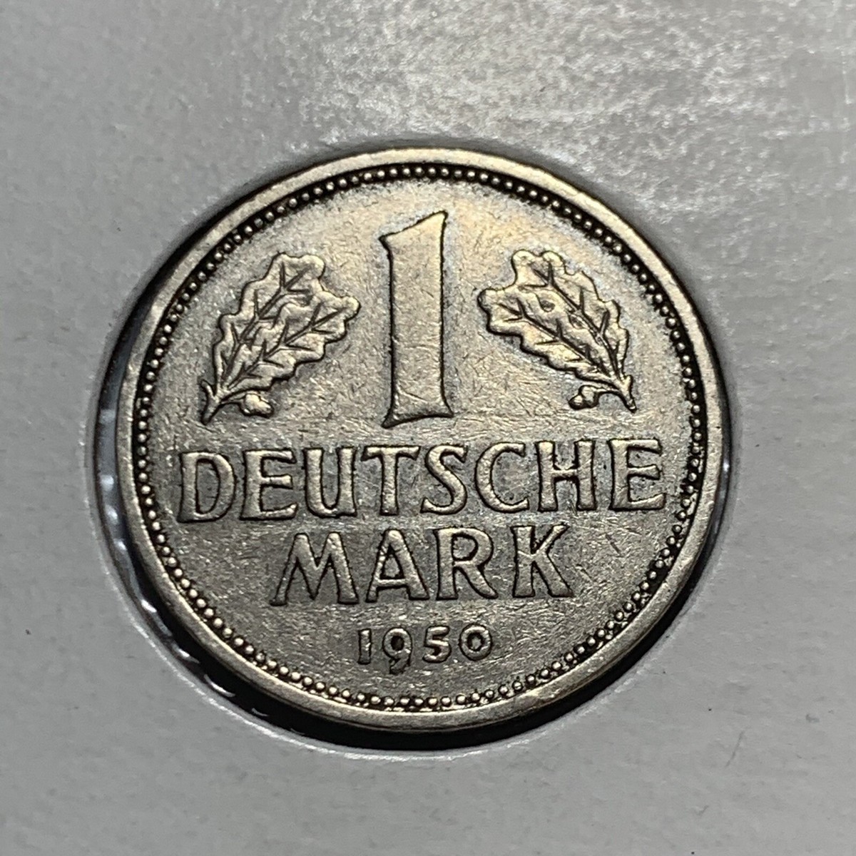 1 Deutsche Mark 1950年 ドイツ連邦共和国 硬貨 1950-J GERMANY 1 Deutsche Mark Coin ~ Bundesrepublik