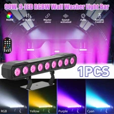 RGBW Wall Wash Light Bar 9LED DMX Stage DJ Beam Lighting Disco Party Effect US