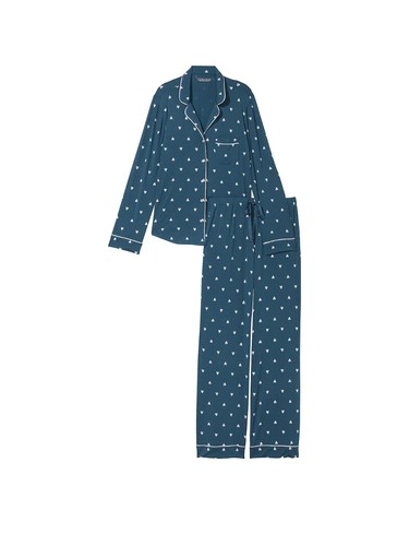 VICTORIA'S SECRET Modal Long PJ Set Lilac Red,Pink,Blue,Green XS,S,M,L, XL Pick - Picture 56 of 93