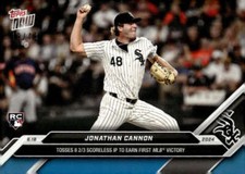 JONATHAN CANNON RC SP 2024 Topps NOW Blue 19/49 ROOKIE #315 White Sox  ID:107389