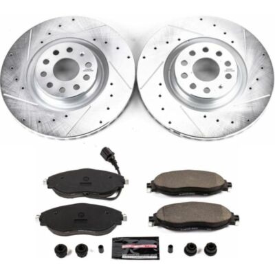 Power Stop Fits 15-21 Volkswagen GTI Front Z23 Evolution Sport Brake Kit