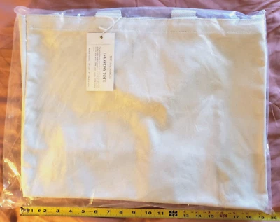 The Laundress - EVERYDAY TOTE BAG - 100% Cotton Canvas - 15" x 20" x 8" - NEW