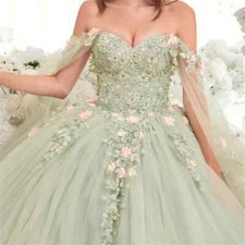 Princess Ball Gown Elegant Quinceanera Dresses Classic Applique Sequin Sweet 16