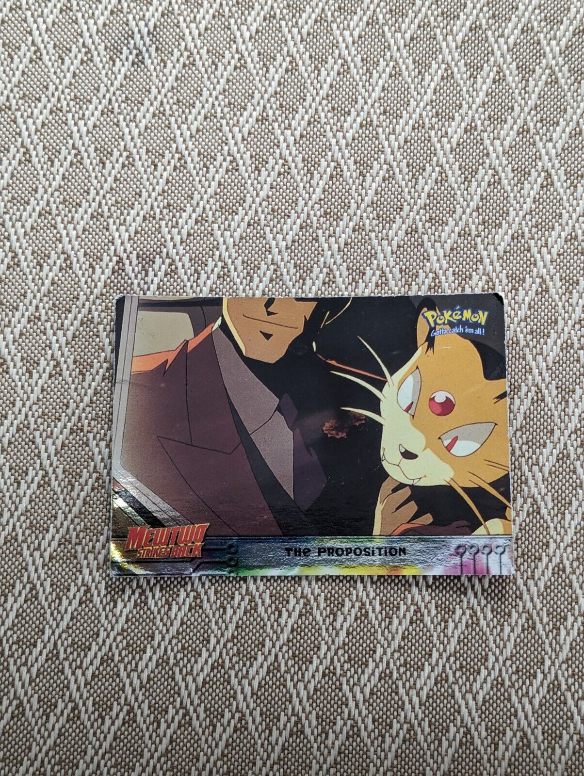 The Proposition 5 Pokeman card   Topps Mewtwo Strikes Back
