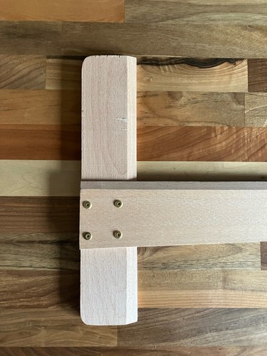 Brundell Harling Polish Hardwood T-Square A2 Wooden - Picture 5 of 6
