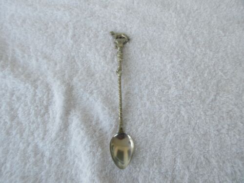 Rare ~7" Salt Spoon With [ DOG/WOLF ] Handle Victorian Style ~Made in Italy - Picture 1 of 9