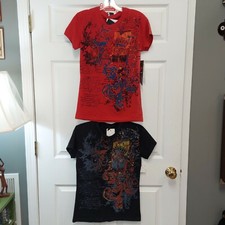 True Rock Embellished Graphic Tees NWT PB135