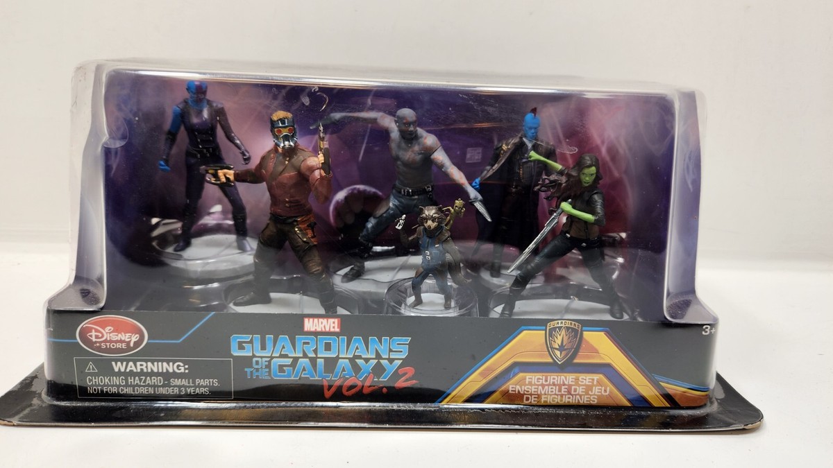 Disney Store Marvel Guardians of the Galaxy Vol 2 Six Figurine Set