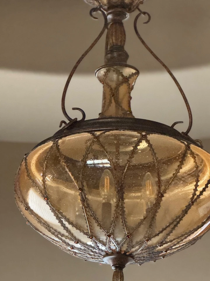 Moroccan-inspired Chandelier and Pendant - Image 2 of 4