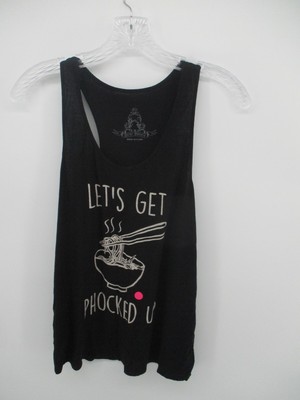 Bear Dance Medium Sleeveless Scoop Neck Racerback Tank - Flawed