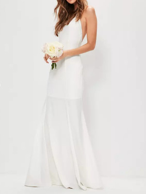 bridal white maxi