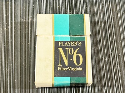 VINTAGE PLAYERS NO.6 ZIGARETTENSCHACHTEL LEER RAUCHTABAK