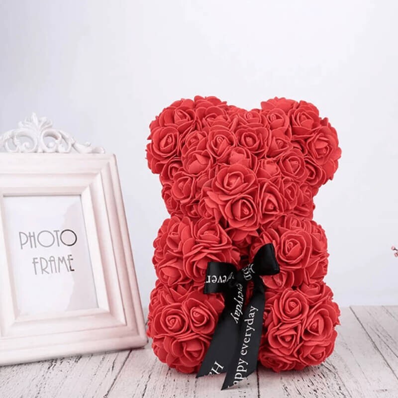 Orsetto di rose LoveBear Fiori Artificiali In Schiuma Orso Fatto Di