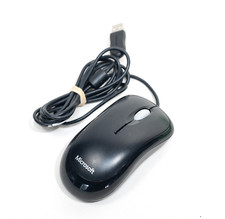 Microsoft Computer Wheel Mouse Optical v2.0 USB Wired Black - Excellent Tested 