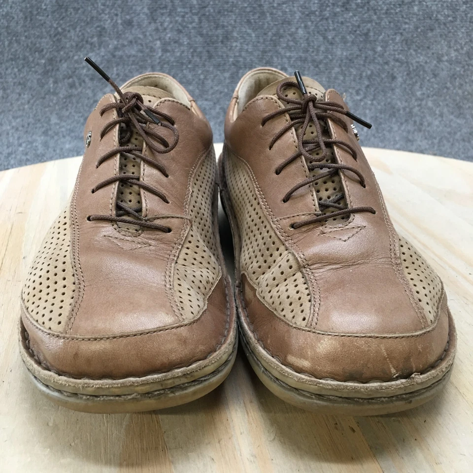 Zapatos Finn Comfort Alemania Mujer 38 Perforados Oxford Con Cordones Cuero Beige Foto 4 de 4