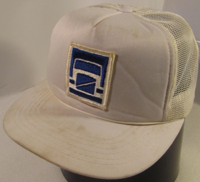 Volvo Trucker Hat Mens White Adjustable Vtg Patch Truck Logo Cap Young An Snaps