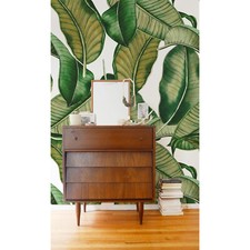 Botanical Leaves | Tropical Exotic Pattern | Home wall mural Wallcover wallpaper