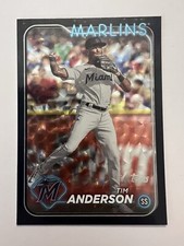 2024 Topps Series 2 Tim Anderson Super Box Black Foilboard #560 Marlins