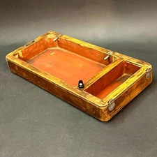 SINGER SEWING MACHINE CARRYING CASE BENTWOOD MAHOGANY BASE SHORT SIZE 27 128