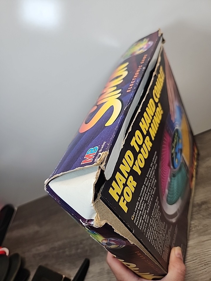 Vintage 1997 Simon Electronic Game Clear Milton Bradley in Original Box