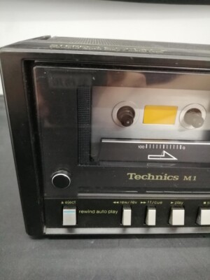 Technics Rs-M1 Stereo Cassette Deck condensed into a hand
