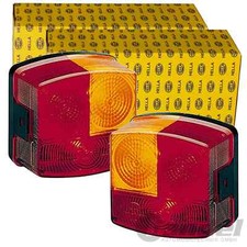 2x HELLA HALOGEN RÜCKLEUCHTEN SATZ 12V HINTEN LINKS+RECHTS RÜCKLICHTER