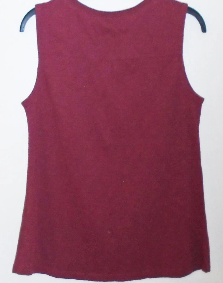 White Stuff Desert Jersey Shirt karas red slub cotton top Size 10 New Tags BNWT - Image 2 of 4