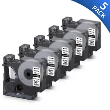 5PK 18053 9mm Heat Shrink Tube Compatible Dymo Rhino Label Maker 4200 5200 3000