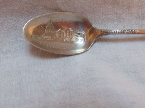 Antique Vose Sterling Silver 5-3/4” Souvenir Spoon Capitol Washington D.C. - Bild 2 von 8