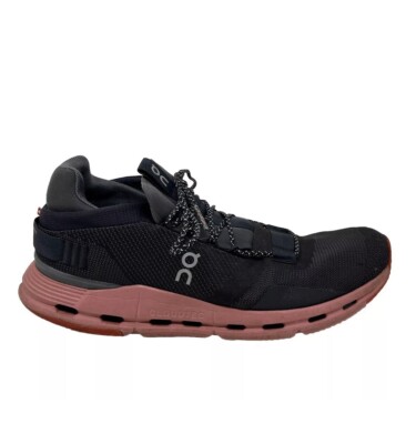 On Cloudnova Eclipse Rose Shoes Mens 13 Black Pink CloudTec Running Sneakers