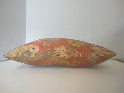 15.5" X 15.5" Silk Floral Print Throw Pillow - Picture 4 of 4