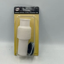 DANCO Flexible Discharge Tube 6-10in 1.5in White 12013 Adjustable Durable
