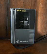 VINTAGE GE AVR Mini Cassette Player/Recorder Model 3-5356A