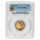 1891-CC Liberty Half Eagle — photo from another recent sale