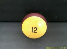 Replacement 12 Billiard Pool Ball - Standard Regulation - 2 1/4" Diameter Solid