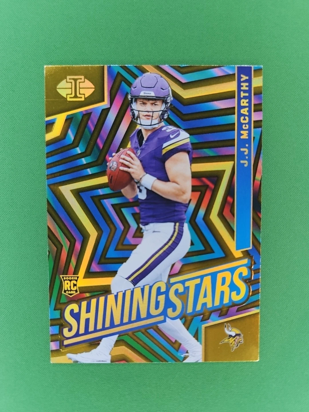 JJ McCarthy Panini Illusions Shining Stars #8 Gold