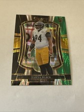 2025 Panini Select -Premier Level Yahya Black #153 Black & Green Shock Prizm(RC)