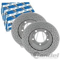 2X Jurid Bremsscheiben Hinten 299Mm BelÜFtet Passend FÜR Porsche 718 Boxster