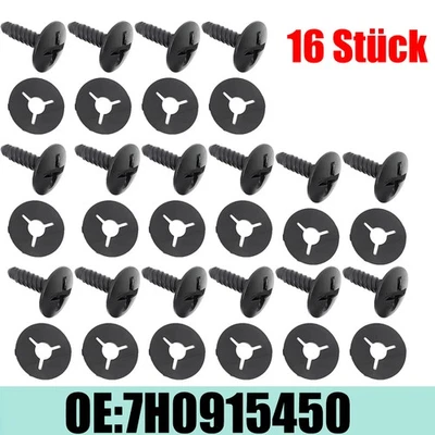 16St. Motor Scheinwerfer Batterie Abdeckung Schrauben Clip Transporter 7H0915450 - Bild 1 von 4