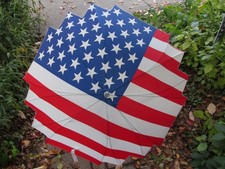 Artfarm Custom Umbrella - "Stars  Stripes Forever" U.S. Flag Design - EXC Cond