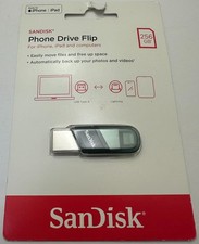 SanDisk SDIX90N-256G-AW6ME Phone Drive Flip 256GB USB Flash Drive - Sea Green