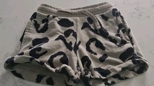 Stella McCartney Girls Cheetah Print Green Shorts Side Pockets Size 10