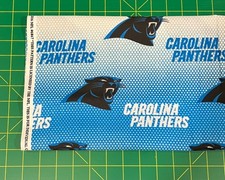 Carolina Panthers Dot Fabric, HALF YARD, Football Team 100 Cotton Fabric