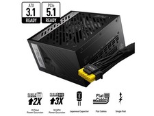 MSI MPG A850G PCIE5, Fully Modular Compact Gaming 850W Power Supply, 80 Gold,