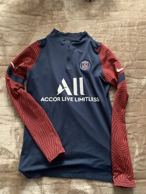 sweat shirt nike psg homme bleu foncer taille M comme neuf Nike Football Shirt - Photo 1/4