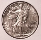 1943 Walking Liberty Half Dollar, BU #3142
