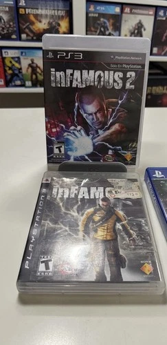 Lot of 2 Sony PlayStation 3 PS3 Games Infamous 1 & 2 BUNDLE - Free Shipping