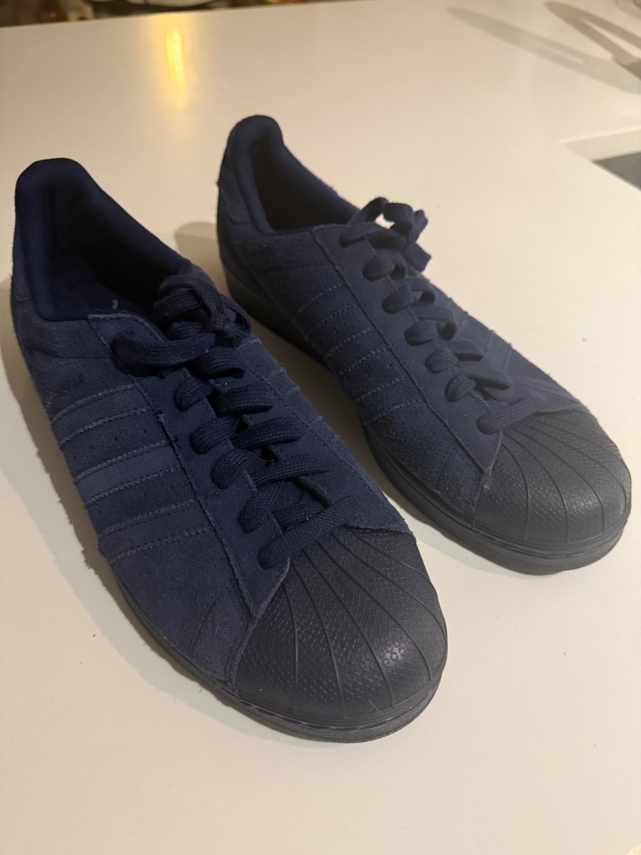 Shoes Superstar Mens Navy Blue Adidas Superstar Suede Navy Blue