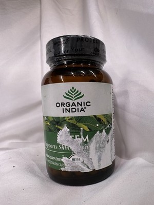 Organic India Organic Neem 90 Veg Caps Gluten-Free, Kosher Non-GMO Organic 2/27+